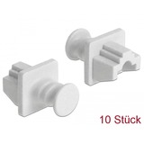 DeLOCK 86507 copertura antipolvere per porta 10 pz RJ-45 bianco, RJ-45, Bianco, PC desktop/postazione, 18 mm, 21 mm, 14 mm