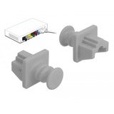 DeLOCK 86508 copertura antipolvere per porta 10 pz RJ-45 grigio, RJ-45, Plastica, Grigio, Commutatore di rete, 18 mm, 21 mm