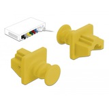 DeLOCK 86511 copertura antipolvere per porta 10 pz RJ-45 giallo, RJ-45, Plastica, Giallo, Commutatore di rete, 18 mm, 21 mm