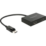 DeLOCK 87665 cavo e adattatore video 0,3 m DisplayPort 2 x DisplayPort Nero Nero, 0,3 m, DisplayPort, 2 x DisplayPort, Maschio, Femmina, 1.1a