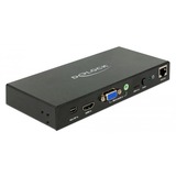 DeLOCK 87732 convertitore video 3840 x 2160 Pixel, Switch HDMI 3840 x 2160 Pixel, 1920 x 1080,3840 x 2160 Pixel, 3840 x 2160 Pixel, Nero, Metallo, HDMI/RJ-45