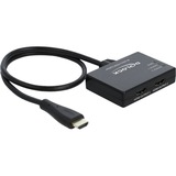 DeLOCK 87747 ripartitore video HDMI 2x HDMI Nero, HDMI, 2x HDMI, 3840 x 2160 Pixel, Nero, Plastica, 4K Ultra HD