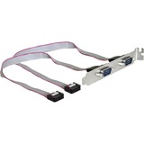 DeLOCK 89083 scheda di interfaccia e adattatore, Staffa slot grigio, PCI, 0,27 m, Cablato