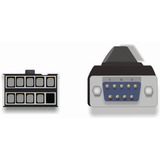 DeLOCK 89108 scheda di interfaccia e adattatore, Staffa slot grigio, Seriale, 0,27 m