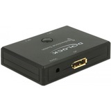 DeLOCK DisplayPort Commutatori video, Interruttore di DisplayPort Nero, DisplayPort, Nero, Plastica, 3840 x 2160 Pixel, 5 V, 820 mm