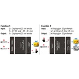 DeLOCK DisplayPort Commutatori video, Interruttore di DisplayPort Nero, DisplayPort, Nero, Plastica, 3840 x 2160 Pixel, 5 V, 820 mm