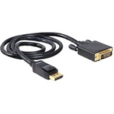 DeLOCK Displayport > DVI 24+1 m/m 1m DVI-D Nero, 1 m, Displayport, DVI-D, Maschio/Maschio