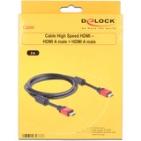 DeLOCK HDMI 1.3b Cable 1.8m male / male cavo HDMI 1,8 m HDMI tipo A (Standard) Nero, 1,8 m, HDMI tipo A (Standard), HDMI tipo A (Standard), 10,2 Gbit/s