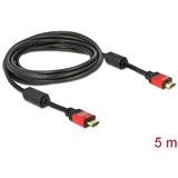 DeLOCK HDMI 1.3b Cable 5.0m male / male cavo HDMI 5 m HDMI tipo A (Standard) Nero, 5 m, HDMI tipo A (Standard), HDMI tipo A (Standard), 10,2 Gbit/s