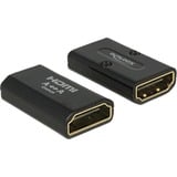 DeLOCK HDMI/HDMI Nero, Adattatore Nero, HDMI, HDMI, Nero