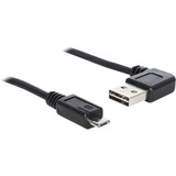 DeLOCK USB 2.0 5m cavo USB USB A Micro-USB B Nero Nero, 5 m, USB A, Micro-USB B, USB 2.0, Maschio/Maschio, Nero