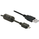 DeLOCK USB 2.0 Cable - 1.0m cavo USB 1 m USB A Micro-USB B Nero Nero, 1 m, USB A, Micro-USB B, Nero