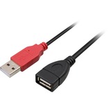 DeLOCK USB data / power cable cavo USB, Cavo a Y Nero/Rosso