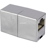Digitus Accoppiamento modulare RJ45 CAT 5e, classe D, Frizione argento, classe D, CAT5e, Argento, Cina
