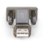 Digitus Adattatore seriale USB 2.0 Nero, D-Sub, USB, Nero