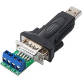 Digitus Adattatori per inversione del genere dei cavi, Adattatore Nero, USB 2.0, RS-485, 0,8 m, Nero
