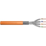 Digitus Cavo di installazione con doppino intrecciato CAT 7 S-FTP, AWG 23/1 arancione , AWG 23/1, 1000 m, Cat7, S/FTP (S-STP)