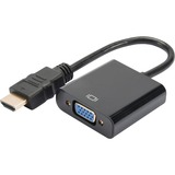 Digitus Convertitore HDMI - VGA, Adattatore Nero, VGA (D-Sub), 1920 x 1080 Pixel, 1080p, 165 MHz, Nero, Cina