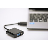Digitus Convertitore HDMI - VGA, Adattatore Nero, VGA (D-Sub), 1920 x 1080 Pixel, 1080p, 165 MHz, Nero, Cina