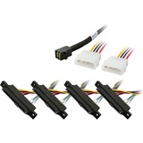 HighPoint Cavo mSAS 1xSFF8643 > 4xSFF-8482 Nero