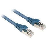 Sharkoon 0.25m Cat.6 S/FTP cavo di rete Blu 0,25 m Cat6 S/FTP (S-STP) blu, 0,25 m, Cat6, S/FTP (S-STP), RJ-45, RJ-45