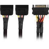 Sharkoon 15Pin SATA > 2x 15Pin SATA, Cavo a Y Nero