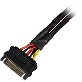 Sharkoon 15Pin SATA > 2x 15Pin SATA, Cavo a Y Nero