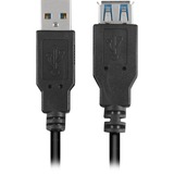 Sharkoon 1m, 2xUSB3.0-A cavo USB USB 3.2 Gen 1 (3.1 Gen 1) USB A Nero Nero, 2xUSB3.0-A, 1 m, USB A, USB A, USB 3.2 Gen 1 (3.1 Gen 1), Maschio/Femmina, Nero