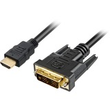 Sharkoon 1m, HDMI/DVI-D Nero Nero, HDMI/DVI-D, 1 m, HDMI, DVI-D, Maschio, Maschio, 1920 x 1080 Pixel