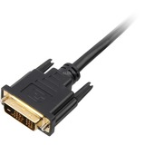 Sharkoon 1m, HDMI/DVI-D Nero Nero, HDMI/DVI-D, 1 m, HDMI, DVI-D, Maschio, Maschio, 1920 x 1080 Pixel