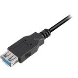 Sharkoon 3m, 2xUSB3.0-A cavo USB USB 3.2 Gen 1 (3.1 Gen 1) USB A Nero Nero, 2xUSB3.0-A, 3 m, USB A, USB A, USB 3.2 Gen 1 (3.1 Gen 1), Maschio/Femmina, Nero