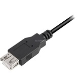 Sharkoon 4044951015405 cavo USB 1 m USB 2.0 USB A Nero Nero, 1 m, USB A, USB A, USB 2.0, Maschio/Femmina, Nero