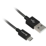 Sharkoon Cavo USB 2.0, connettore USB-A > connettore Micro-USB Nero/grigio