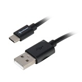 Sharkoon Cavo USB 2.0, connettore USB-A > connettore USB-C Nero