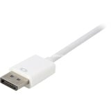 Sharkoon Convertitore DisplayPort 1.2 > DVI24+1, Cavo bianco
