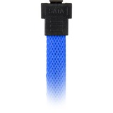 Sharkoon SATA 3 cavo SATA 0,45 m SATA 7-pin Nero, Blu blu, 0,45 m, SATA III, SATA 7-pin, SATA 7-pin, Maschio/Maschio, Nero, Blu