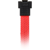 Sharkoon SATA 3 cavo SATA 0,45 m SATA 7-pin Nero, Rosso rosso, 0,45 m, SATA III, SATA 7-pin, SATA 7-pin, Maschio/Maschio, Nero, Rosso