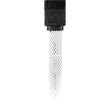 Sharkoon Sata 3 cavo SATA 0,6 m SATA 7-pin Nero, Bianco bianco, 0,6 m, SATA III, SATA 7-pin, SATA 7-pin, Maschio/Maschio, Nero, Bianco