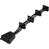 SilverStone CP06 cavo SATA Nero, Cavo a Y Nero