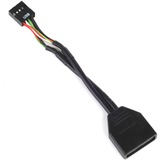 SilverStone G11303050-RT cavo USB Nero, Adattatore Nero, USB 3.0, USB 2.0, Nero