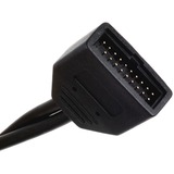 SilverStone G11303050-RT cavo USB Nero, Adattatore Nero, USB 3.0, USB 2.0, Nero