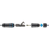 goobay 44416 accessorio per cavi, Frizione Nero, Nero, 28 mm, 122 mm, 28 mm