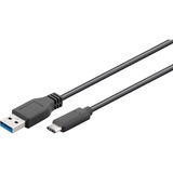 goobay 45247 cavo USB 0,15 m USB 3.2 Gen 1 (3.1 Gen 1) USB A USB C Nero Nero, 0,15 m, USB A, USB C, USB 3.2 Gen 1 (3.1 Gen 1), 5000 Mbit/s, Nero