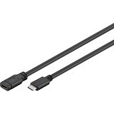 goobay 45393 cavo USB 1 m USB 3.2 Gen 1 (3.1 Gen 1) USB C Nero Nero, 1 m, USB C, USB C, USB 3.2 Gen 1 (3.1 Gen 1), 5000 Mbit/s, Nero