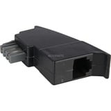 goobay 50308 adattatore per inversione del genere dei cavi TAE-N RJ-11/RJ-14 Nero Nero, TAE-N, RJ-11/RJ-14, Nero