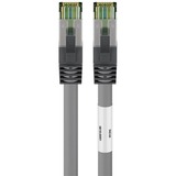 goobay 55135 cavo di rete Grigio 0,5 m Cat8.1 S/FTP (S-STP) grigio, 0,5 m, Cat8.1, S/FTP (S-STP), RJ-45, RJ-45