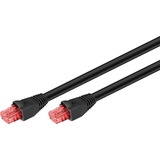 goobay 55432 cavo di rete Nero 10 m Cat6 U/UTP (UTP) Nero, 10 m, Cat6, U/UTP (UTP), RJ-45, RJ-45