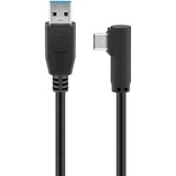 goobay 66501 cavo USB 1 m USB 3.2 Gen 1 (3.1 Gen 1) USB A USB C Nero Nero, 1 m, USB A, USB C, USB 3.2 Gen 1 (3.1 Gen 1), 5000 Mbit/s, Nero