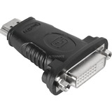 goobay 68098 adattatore per inversione del genere dei cavi HDMI DVI-D Nero Nero, HDMI, DVI-D, Nero