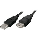 goobay 68904 cavo USB 3 m USB 2.0 USB A Nero, Cavo di prolunga Nero, 3 m, USB A, USB A, USB 2.0, 480 Mbit/s, Nero